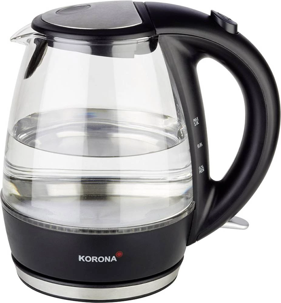 Bežično kuhalo za vodu 20607 Korona crna, plemeniti čelik slika