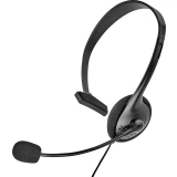 Telefonske slušalice s mikrofonom 2.5 mm klinken utikač s kabelom, mono Renkforce On Ear crne