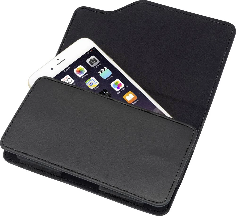 Renkforce rf-HT-500 torbica za pojas, pogodna do 14,0 cm (5,5") unutarnje dimenzije (Š  x V x D): 160 x 95 x 20 mm crna slika