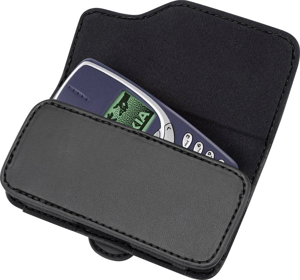 Renkforce rf-HT-100 torbica za pojas, pogodna do 11,4 cm (4,5") unutarnje dimenzije (Š  x V x D): 105 x 50 x 15 mm crna slika