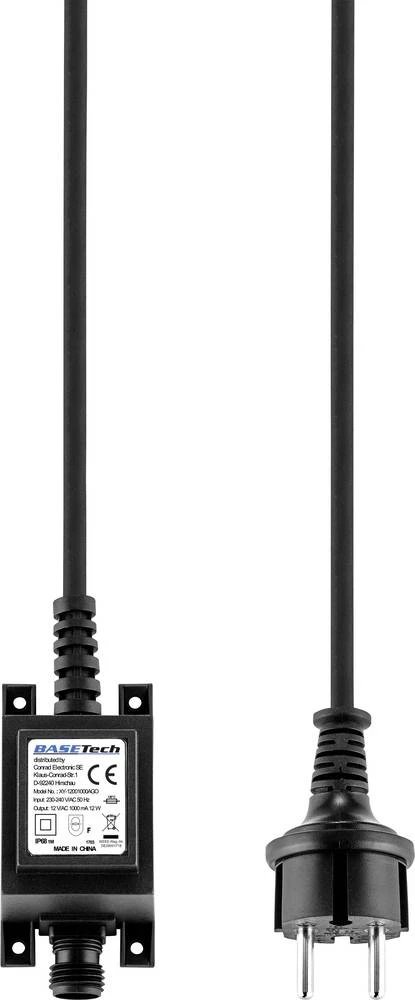 Halogen transformator Basetech XY-12001000AGO 12 V/AC 12 W (maks) za vansku primjenu slika