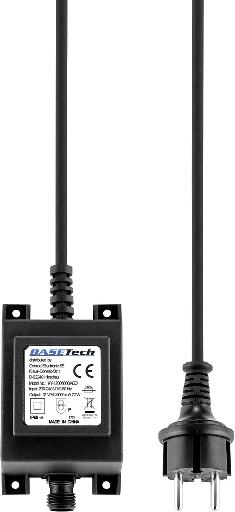 Halogen transformator Basetech XY-12003300AGO 12 V/AC 40 W (maks) za vansku primjenu slika