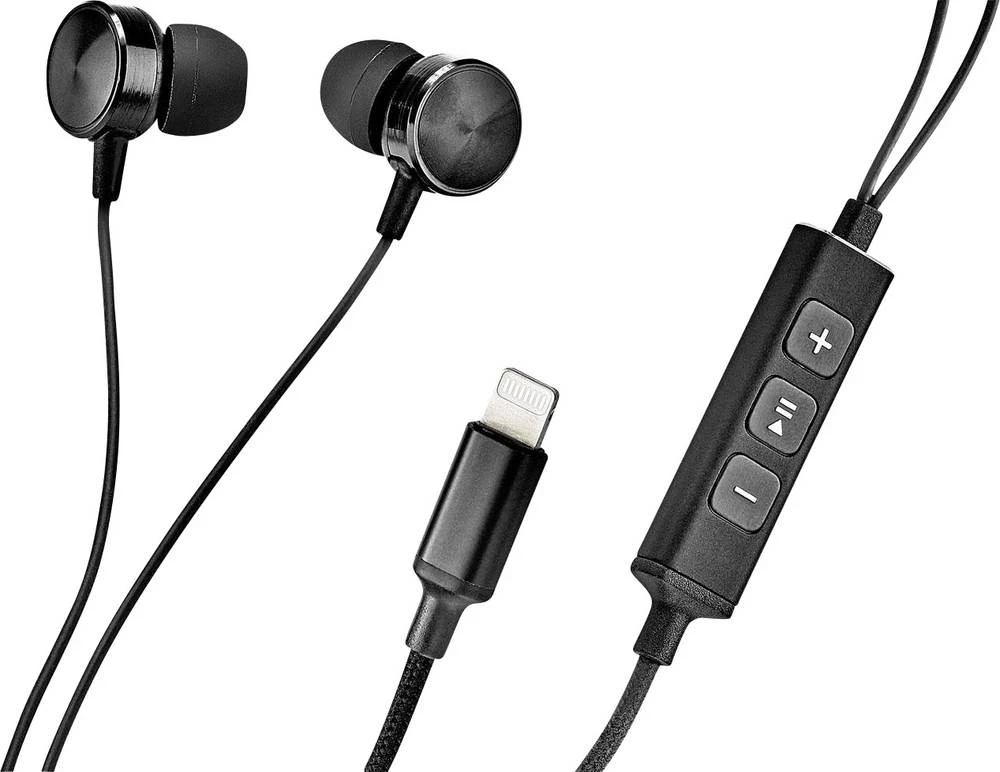 Slušalice Renkforce RF-HFL-01 slušalice koje se umeću u uho s mikrofonom, uklanjanje buke, bijele slika