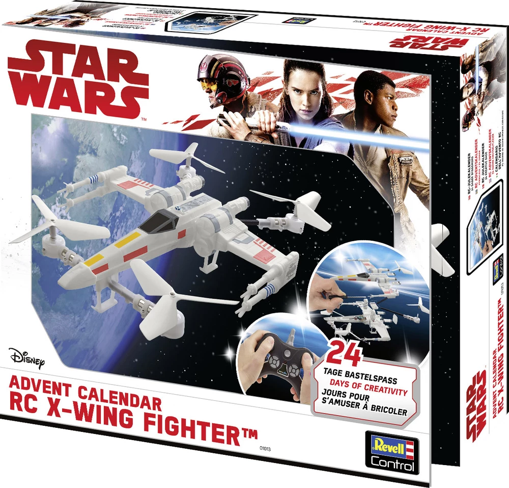 Adventski kalendar Revell Control Star Wars X-Wing Fighter, kompleti za sastavljanje od 14. godine dalje slika