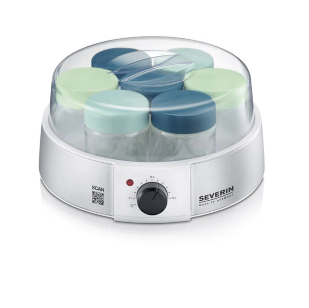 Aparat za pripremu jogurta JG 3525 Severin srebrna-metalik (matt), bijela slika