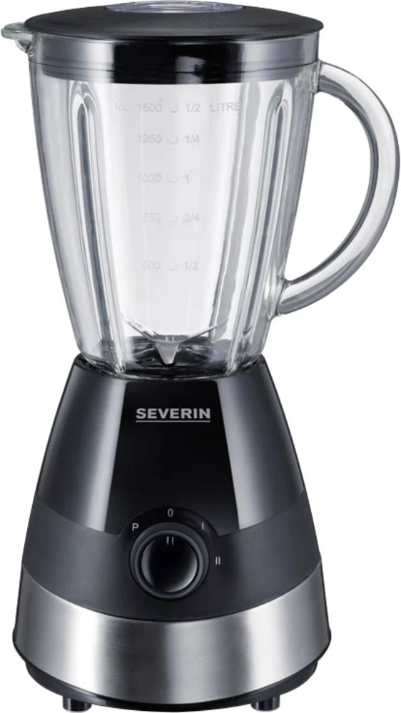 Blender SM 3718 Severin 550 W plemeniti čelik (brušeni), crna slika