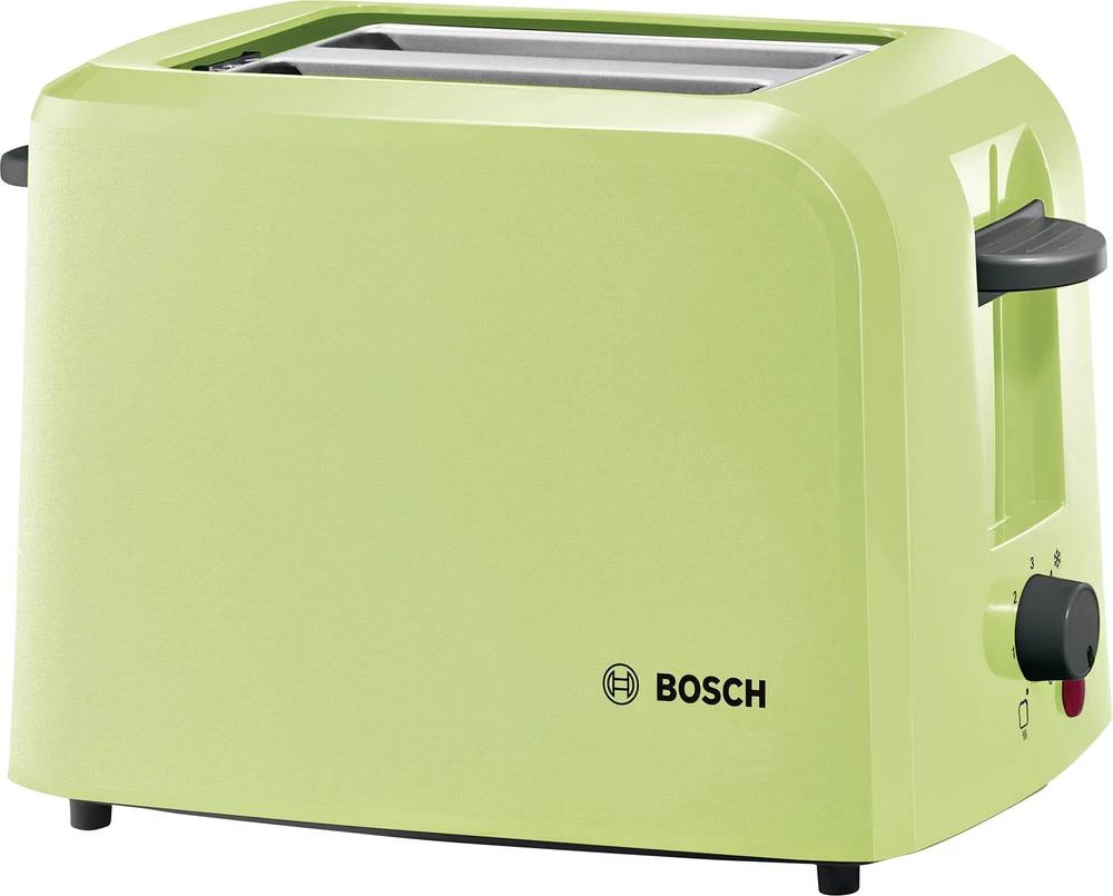 Toster TAT3A016 Bosch Haushalt s ugrađenim nastavkom za pecivo svijetlozelena (prozirna) slika