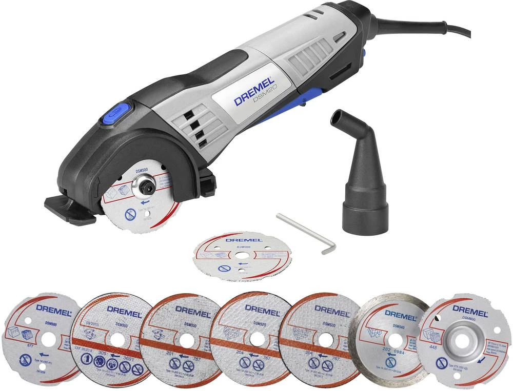 Mini kružna pila, uklj. pribor, kofer 20-dijelni 710 W Dremel DSM20-3/4 + DSM705 slika
