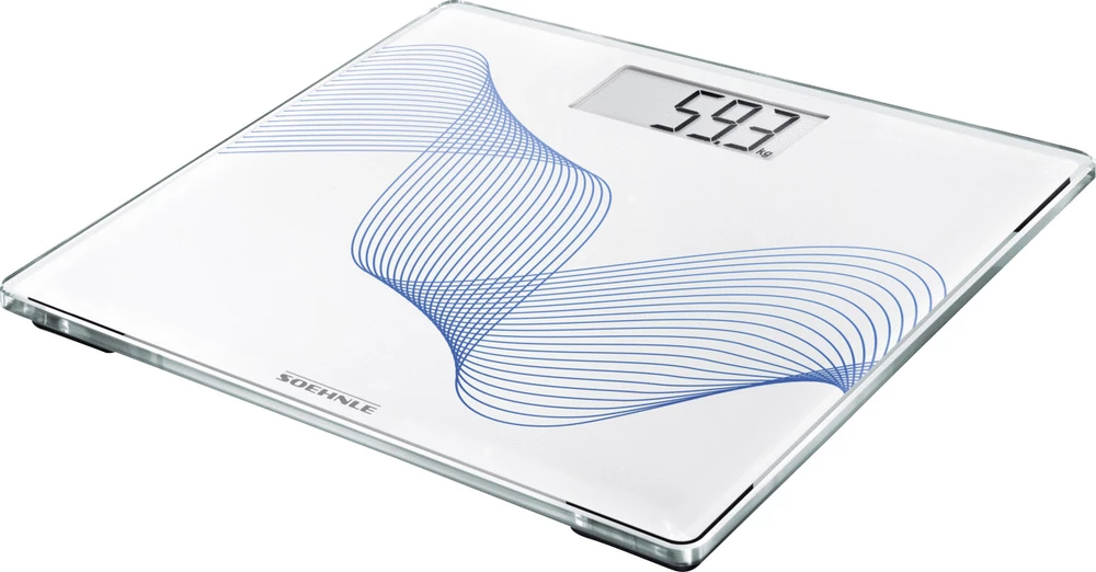 Digitalna osobna vaga Soehnle područje vaganja (maks.)=180 kg bijela, svijetloplava slika