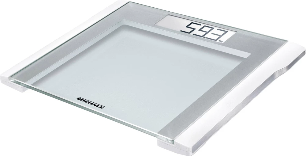 Digitalna osobna vaga Soehnle područje vaganja (maks.)=180 kg staklena, siva slika