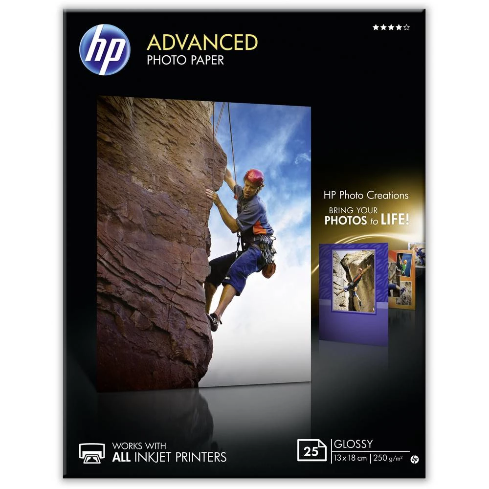 HP Advanced Photo Paper Q8696A foto papir 13 x 18 cm 250 g/m² 25 list sjajan slika
