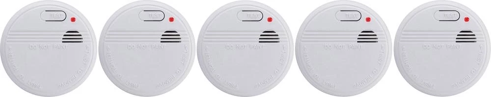 Basetech detektor dima, 5djelni set , baterijsko napajanje slika