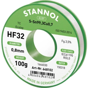 Lemna žica u kolutu 0.8mm, 100gr, SN99Cu1 CD, bez olova slika