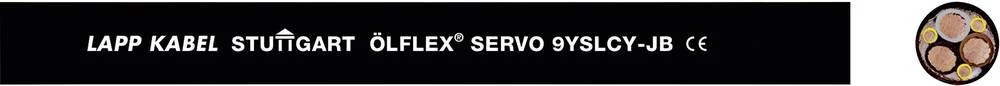Kabel za kontrolu servo motora ÖLFLEX® 9YSLCY-JB 3 G 16 mm + 2.5 mm crne boje LappKabel 0037020 500 m slika