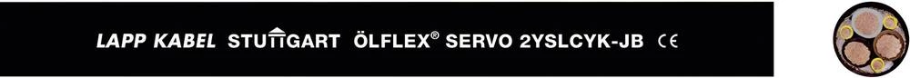 Kabel za kontrolu servo motora ÖLFLEX® SERVO 2YSLCY-JB 3 x 4 mm + 3 G 0.75 mm crne boje LappKabel 0036441 250 m slika