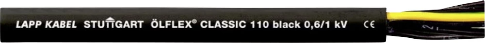 Krmilni kabel ÖLFLEX® CLASSIC BLACK 110 4 G 4 mm crne boje LappKabel 1120360 500 m slika