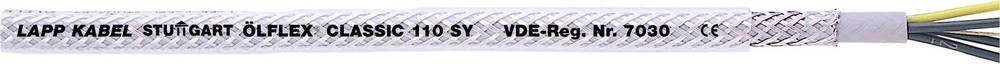Krmilni kabel ÖLFLEX® CLASSIC 110 SY 41 G 1 mm sive boje, prozirne boje LappKabel 1125241 500 m slika