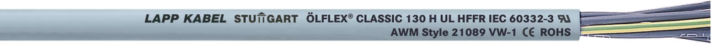 Krmilni kabel ÖLFLEX® CLASSIC 130 H 5 G 4 mm sive boje LappKabel 1123161 500 m slika