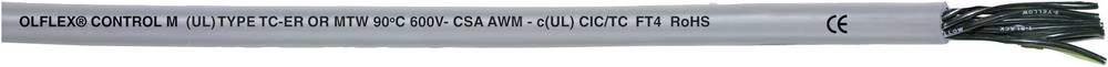 Krmilni kabel ÖLFLEX® CONTROL TM 18 G 1.5 mm sive boje LappKabel 281618 152 m slika