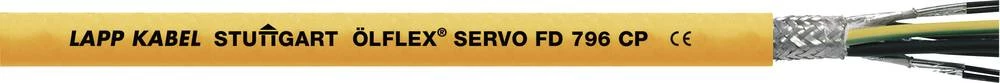 Kabel za kontrolu servo motora ÖLFLEX® SERVO FD 796 CP 4 G 1.5 mm + 4 x 0.75 mm narančaste boje LappKabel 0027969 500 m slika
