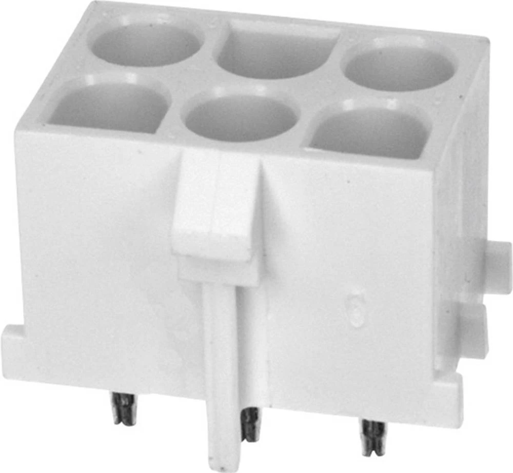 Kućište sa ženskim kontaktima za tiskanu pločicu, univerzalni MATE-N-LOK ukupan broj polova: 6 TE Connectivity 643424-1 1 kom. slika