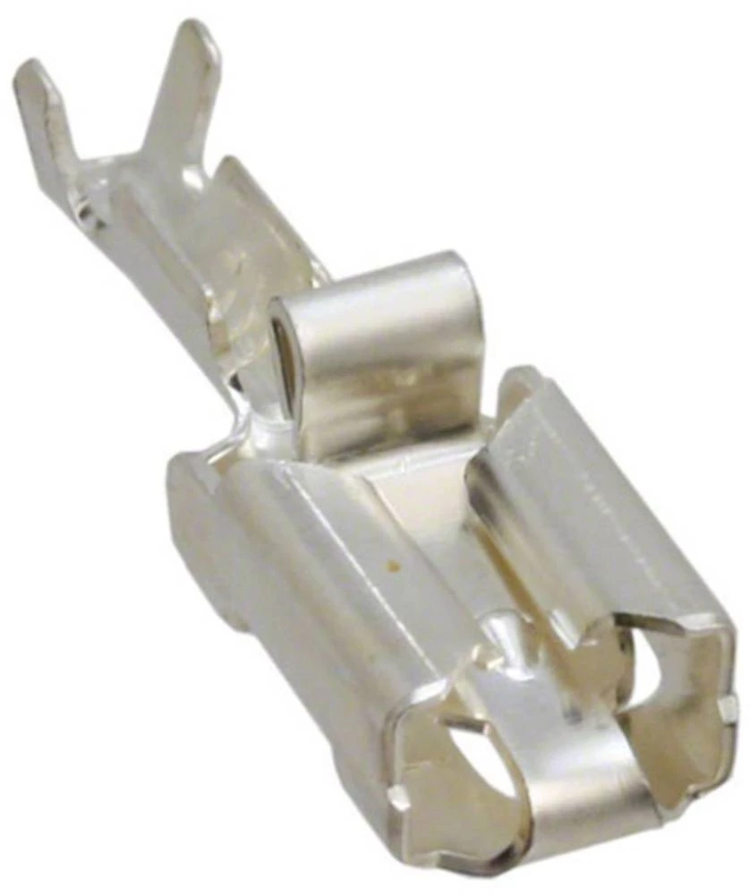 Natična stopica, zaštičena od vibracija, širina: 6.35 mm debljina: 0.81 mm 180 ° neizolirana, srebrne boje TE Connectivity 16077 slika