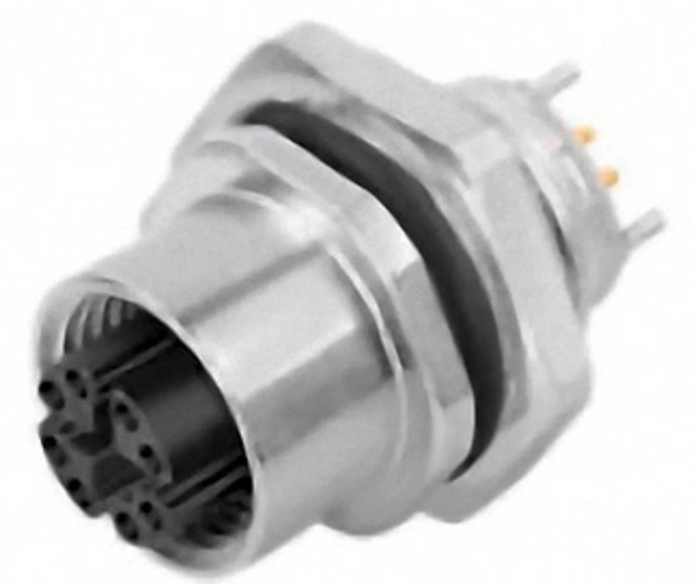 Aktuatorsko-senzorski ugradbeni konektor M12 ugradbena utičnica, broj polova (RJ): 8 Binder 09 3782 95 08 1 kom. slika