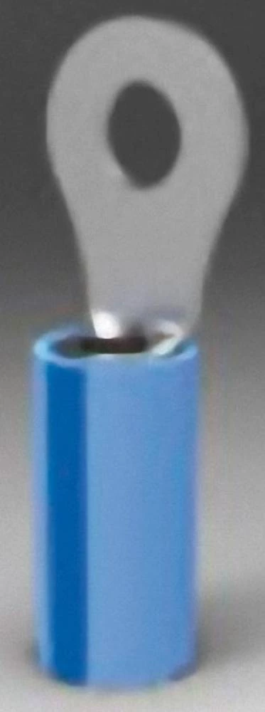 Okasta kabelska stopica, poprečni presjek (maks.):2.602 mm promjer rupe:5 mm djelomično izolirana, plave boje TE Connectivity 36 slika