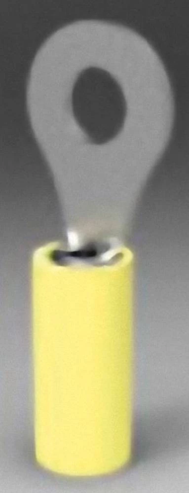 Okasta kabelska stopica, poprečni presjek (maks.):6.604 mm promjer rupe:5 mm djelomično izolirana, žute boje TE Connectivity 351 slika