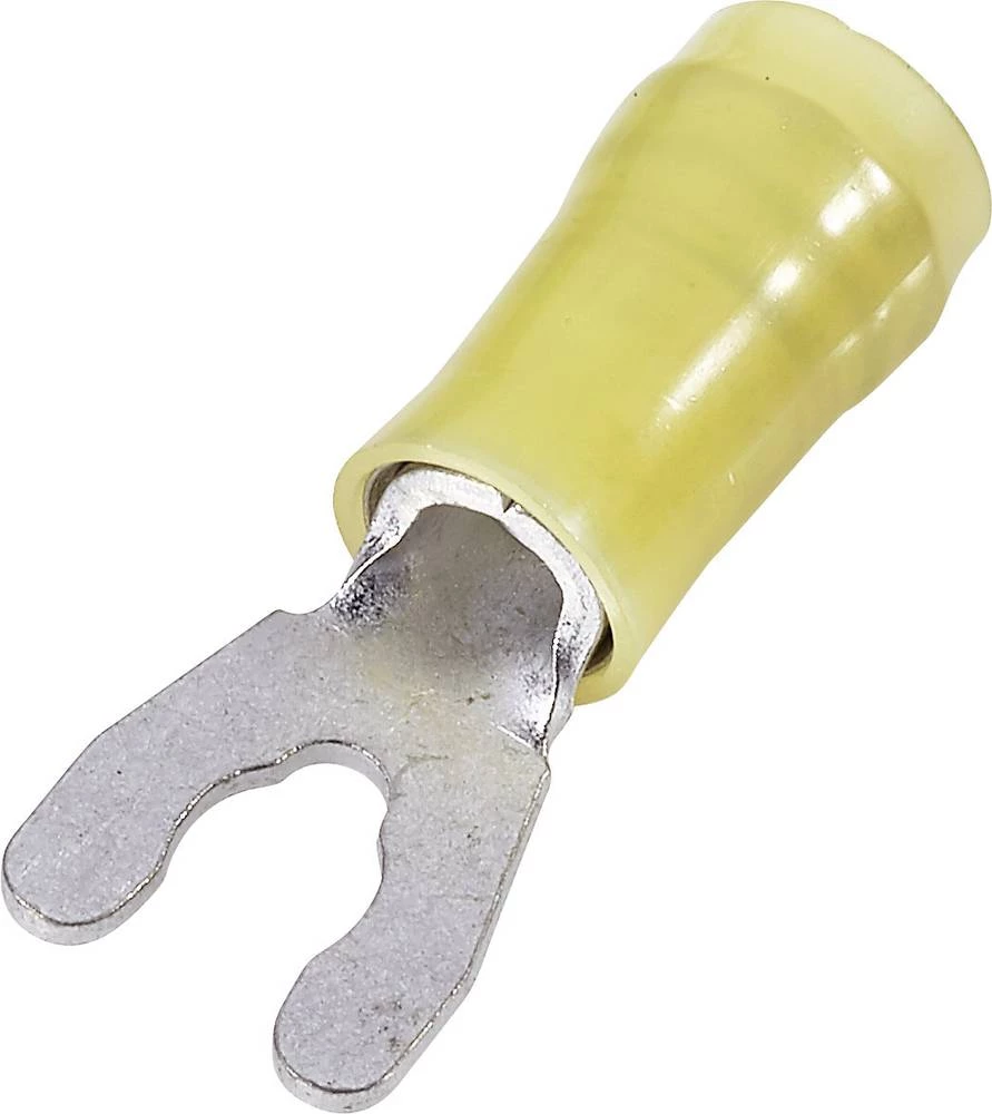 Viličasta stopica 2.602 mm 6.604 mm promjer rupe:4.17 mm djelomično izolirana, žute boje TE Connectivity 52942 1 kom. slika