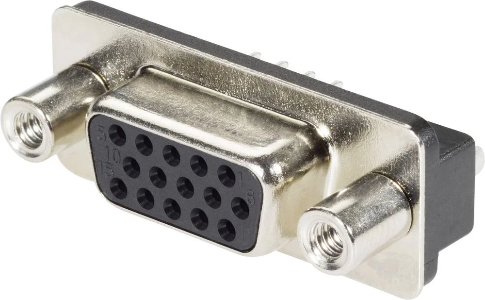 D-SUB letva sa ženskim kontaktima 180 ° broj polova: 15 priključak za tiskanu pločicu TE Connectivity AMPLIMITE HD-22 1 kom. slika