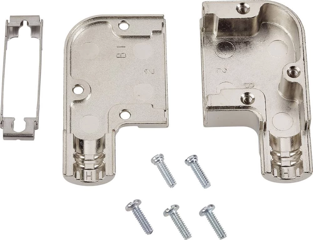 D-SUB kućište, broj polova: 25 cinkov tlačni lijev 90 ° srebrne boje TE Connectivity AMPLIMITE HD-20 (HDP-20) 1 kom. slika