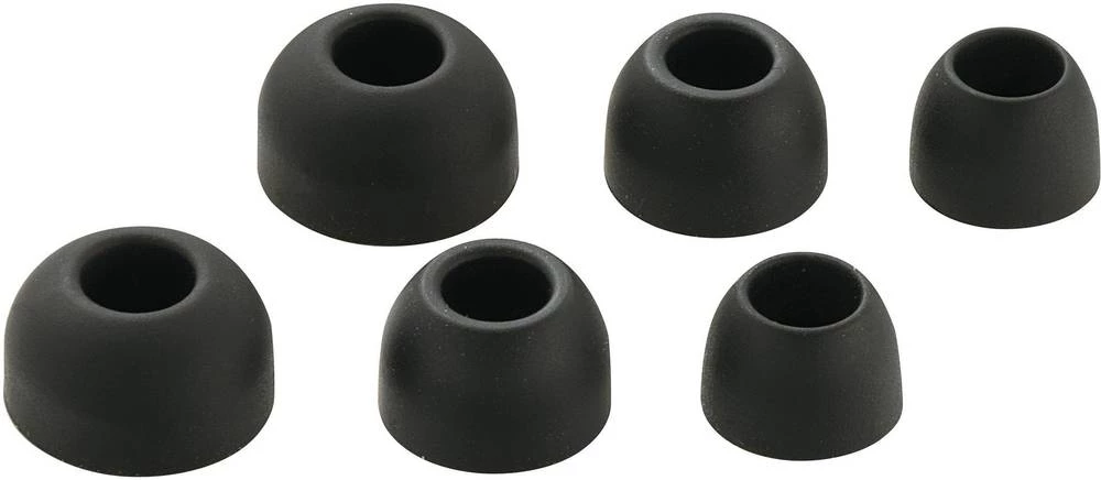 In Ear Slušalice Ohrpolster 6 kom. Basetech Silica Gel earpad crne slika