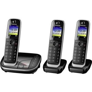 Bežični analogni telefon Panasonic KX-TGJ323GB telefonska sekretarica, telefoniranje slobodnih ruku, priključak za slušalice, cr slika
