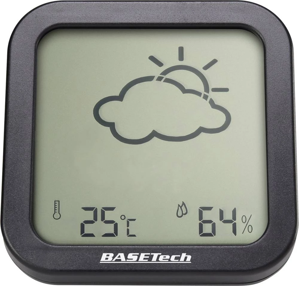 Termo-/higrometar Basetech antracitna slika
