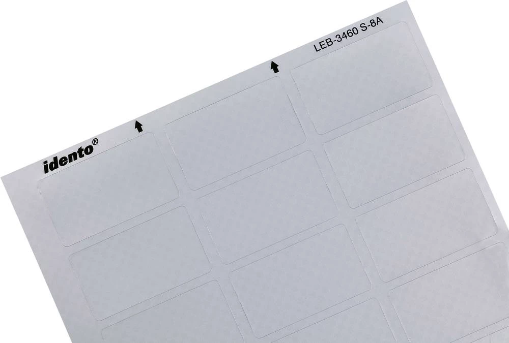 Naljepnice za označavanje kablova LEB 60 x 34 mm boja polja za označavanje: srebrna TE Connectivity 3-1768034-5 LEB-3460S-8A bro slika