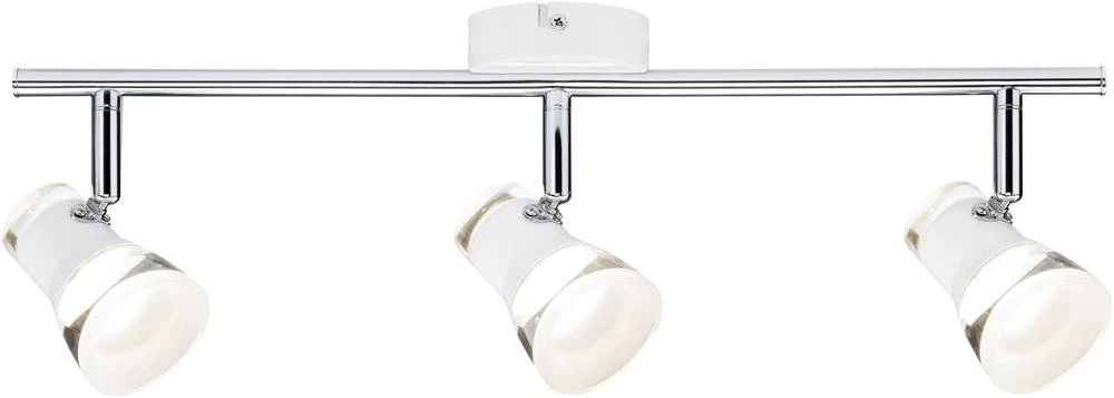 LED stropni reflektor 12.9 W topla bijela Paulmann Clear 66664 krom, bijele boje (mat) slika