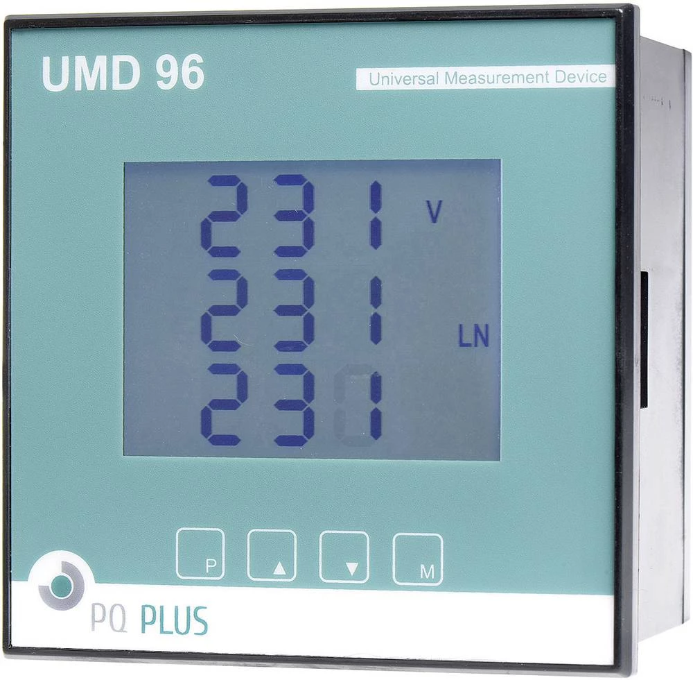 PQ Plus UMD 96M UMD 96M univerzalni mjerni uređaj - ugradnja na rasklopnicu - M-Bus dimenzije za ugradnju 96 x 96 mm slika