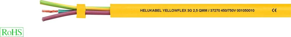 Gumeni kabel YELLOWFLEX 5 G 2.50 mm žute boje Helukabel 37272 roba na metre slika