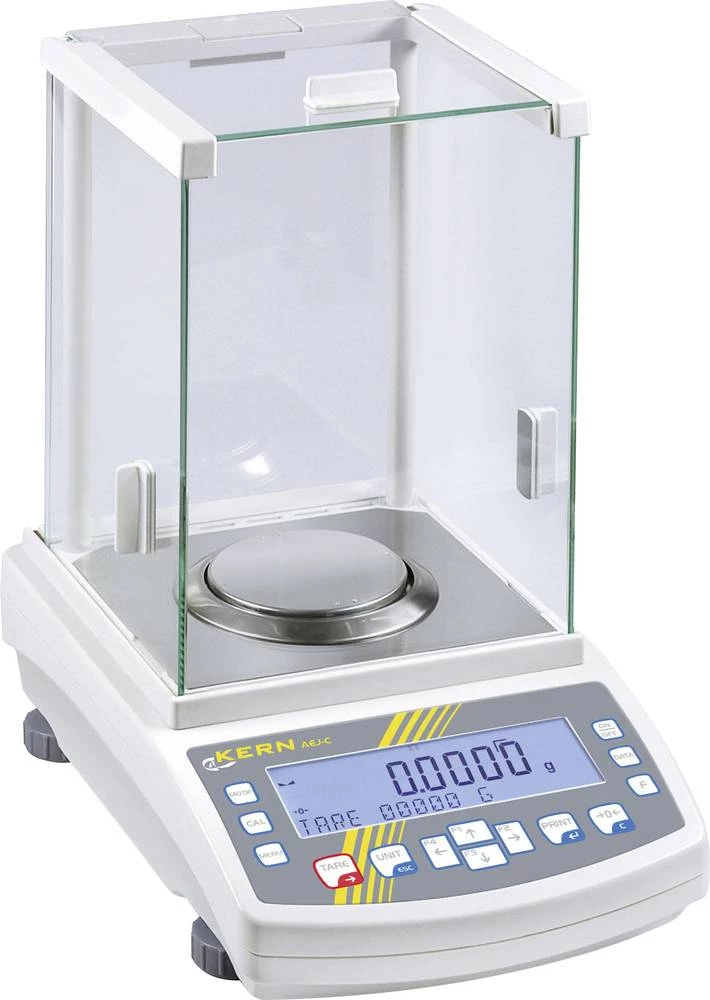 Analitička vaga Kern područje mjerenja (maks.) 160 g očitljivost 0.0001 g strujno napajanje, višebojna slika