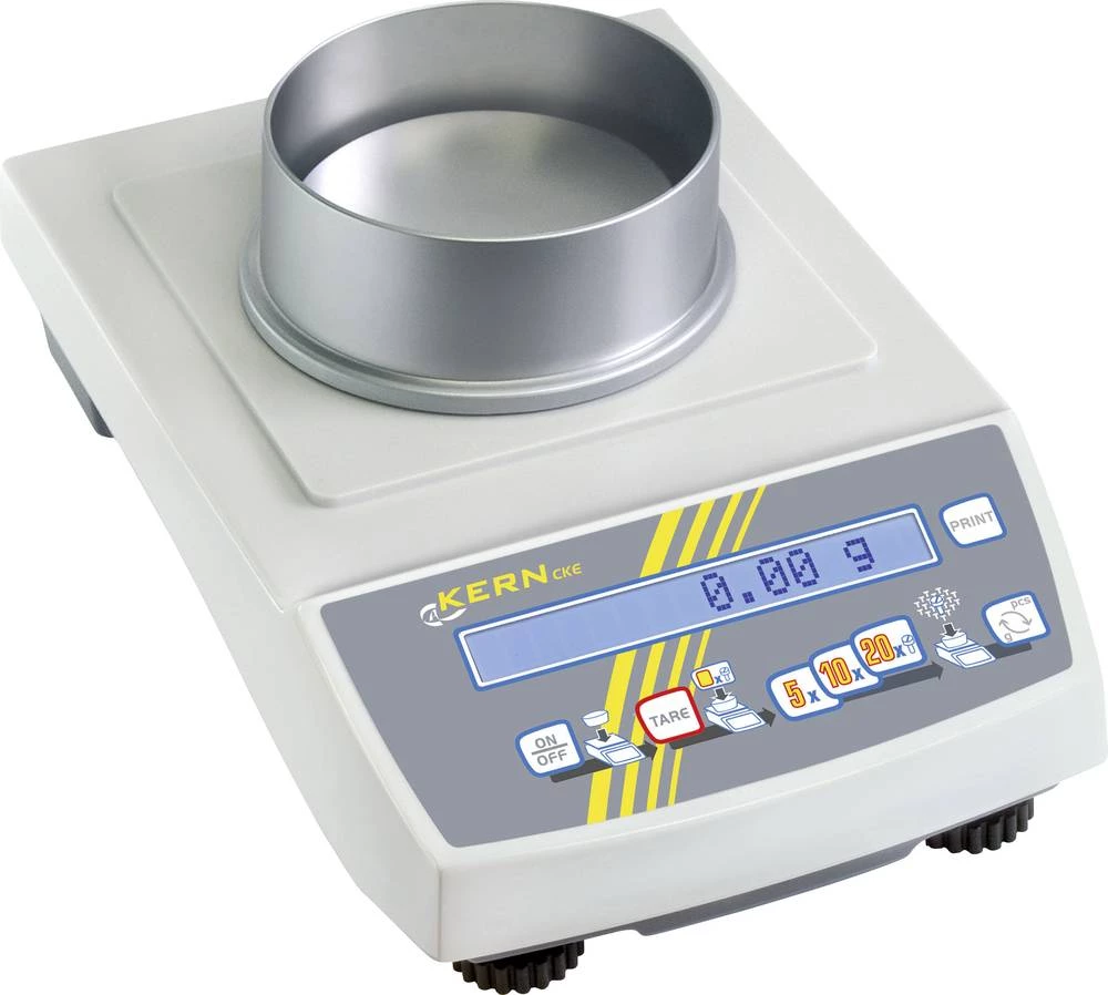 Vaga za brojanje Kern područje mjerenja (maks.) 360 g očitljivost 0.001 g strujno napajanje, napajanje na baterije, višebojna slika