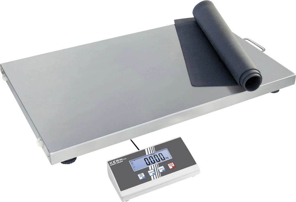 Vaga s platformom Kern područje mjerenja (maks.) 300 kg očitljivost 100 g napajanje na baterije, strujno napajanje, višebojna slika