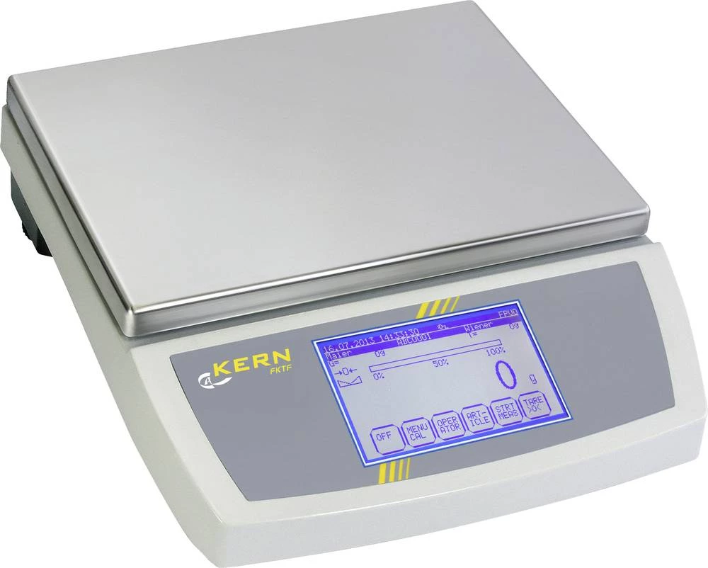 Stolna vaga Kern područje mjerenja (maks.) 30 kg očitljivost 5 g napajanje na baterije, strujno napajanje, višebojna slika