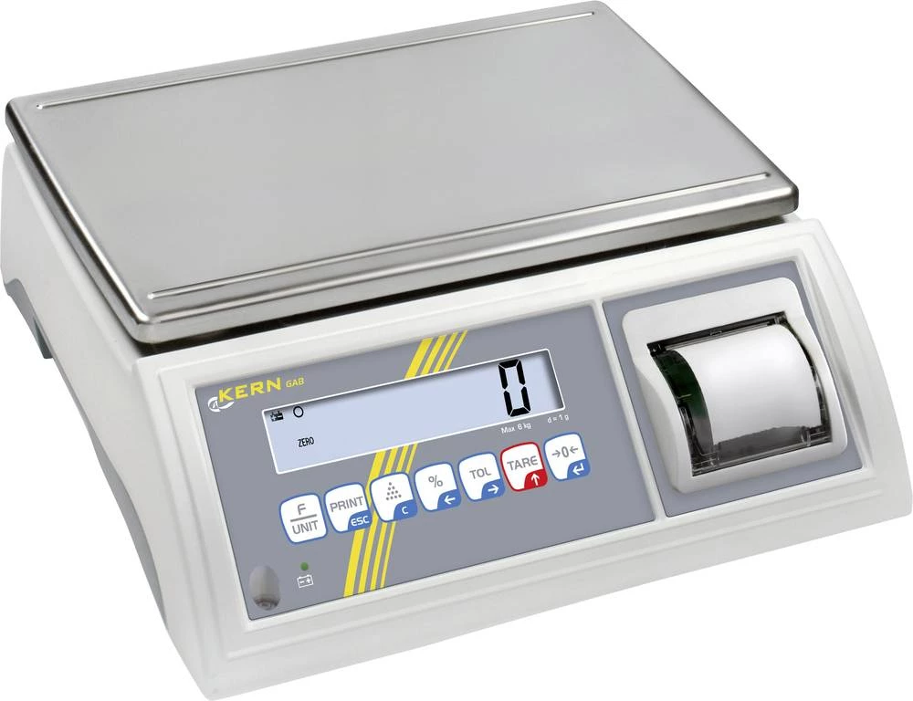 Stolna vaga Kern područje mjerenja (maks.) 15 kg očitljivost 2 g, 5 g strujno napajanje, višebojna slika