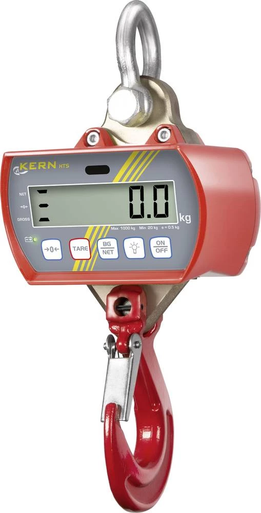 Kranska vaga Kern područje mjerenja (maks.) 10 t očitljivost 5000 g strujno napajanje, napajanje na baterije, višebojna slika