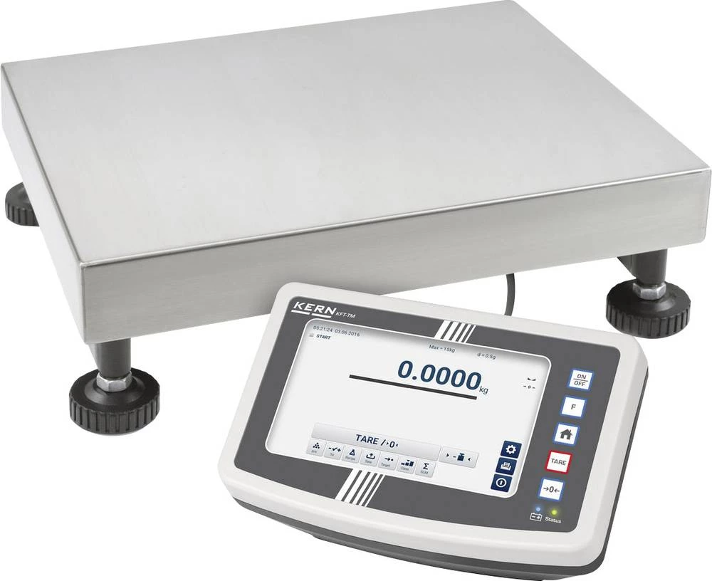 Vaga s platformom Kern područje mjerenja (maks.) 60 kg očitljivost 10 g, 20 g strujno napajanje, višebojna slika