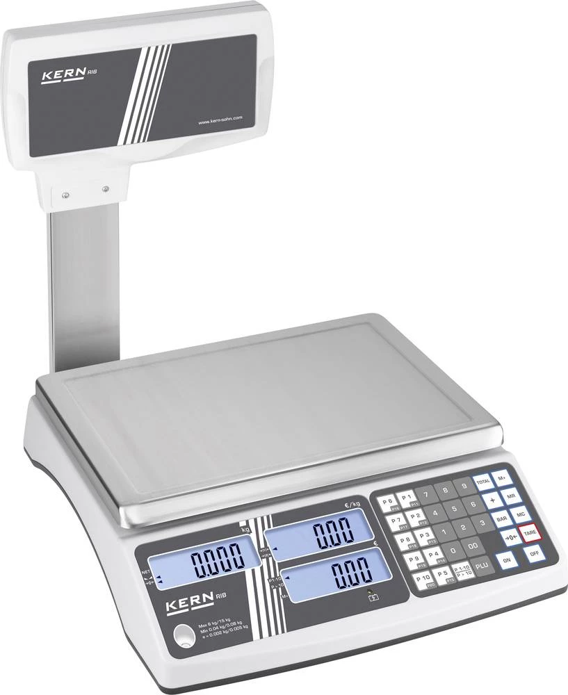 Stolna vaga Kern područje mjerenja (maks.) 15 kg očitljivost 2 g, 5 g strujno napajanje, višebojna slika