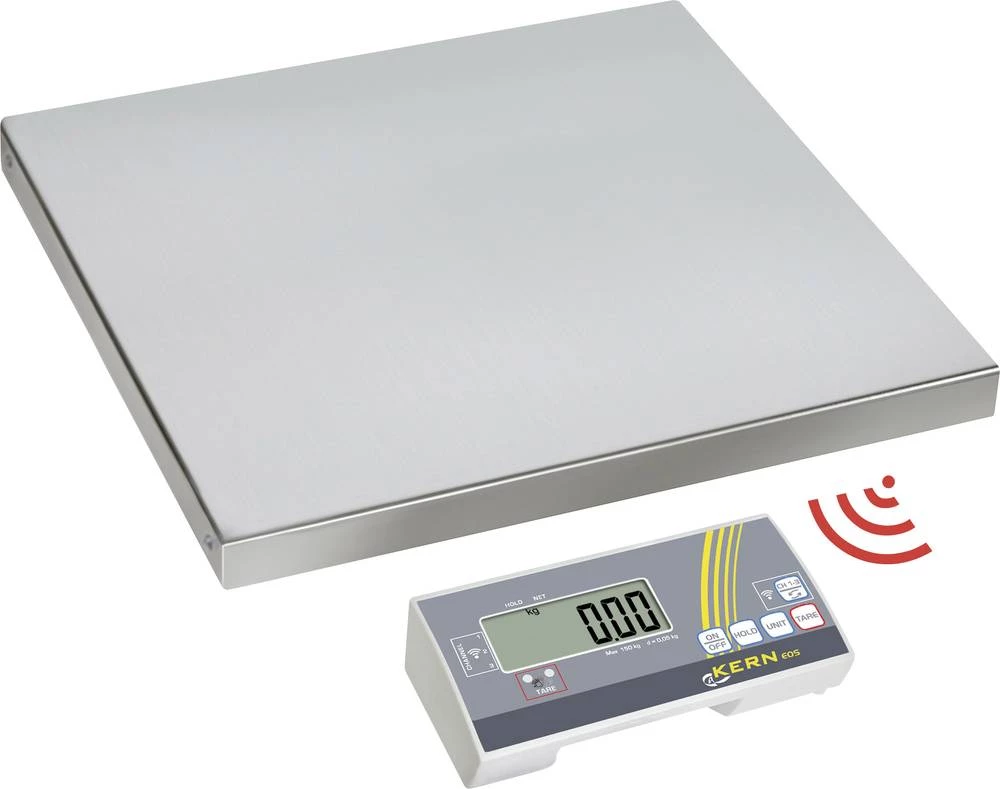 Vaga s platformom Kern područje mjerenja (maks.) 300 kg očitljivost 100 g napajanje na baterije, strujno napajanje, višebojna slika