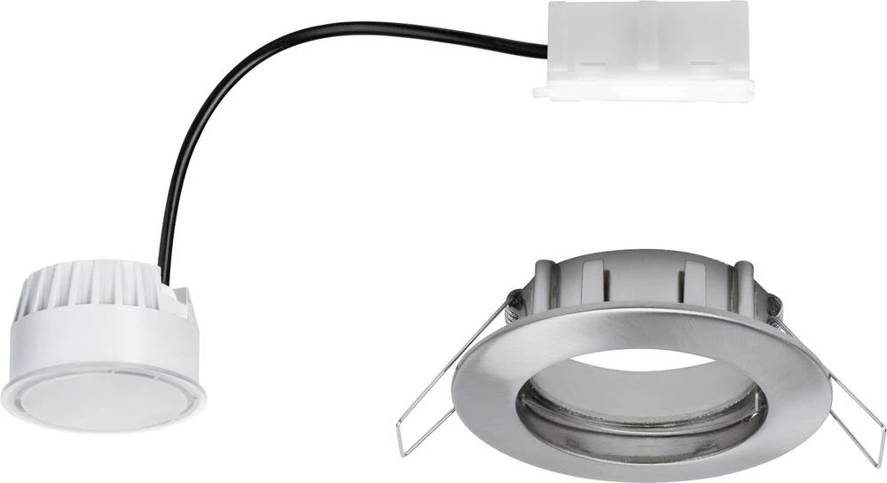 LED ugradbena svjetiljka za kupaonicu 6.8 W topla bijela Paulmann 93975 Coin željezo (četkano) slika