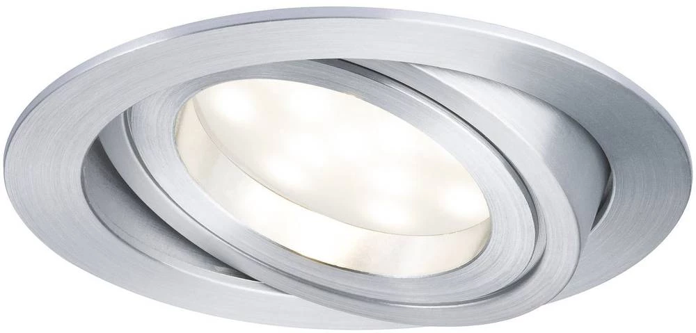 LED ugradbena svjetiljka 3-dijelni set 20.4 W topla bijela Paulmann Coin 93984 aluminij (četkani) slika